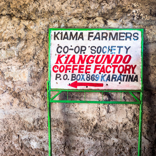 Kiangundo Coffee Factory sign